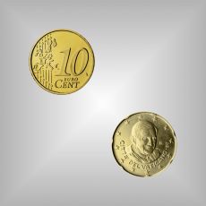 10 Cent Kursmünze Vatikan 2008