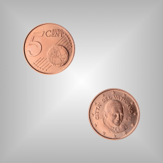 5 Cent Kursmünze Vatikan 2012