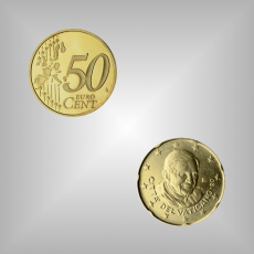 50 Cent Kursmünze Vatikan 2012