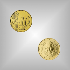 10 Cent Kursmünze Vatikan 2014