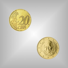 20 Cent Kursmünze Vatikan 2014