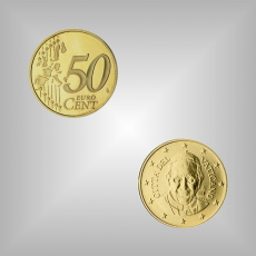 50 Cent Kursmünze Vatikan 2015