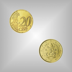 20 Cent Kursmünze Vatikan 2018