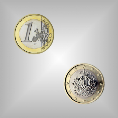 1 EURO Kursmünze San Marino 2004