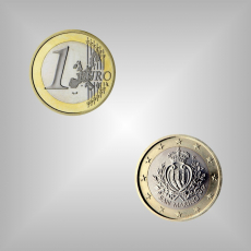 1 EURO Kursmünze San Marino 2007