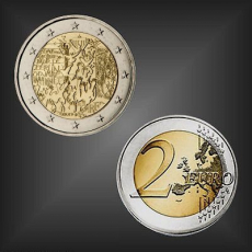 2 EURO 30 Jahre Mauerfall Frankreich 2019
