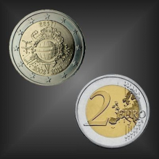 2 EURO 10 Jahre EURO Bargeld Estland 2012