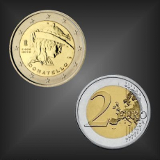 2 EURO Todestag Donatello Italien 2016