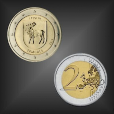 2 EURO Zemgale Lettland 2018