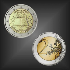 2 EURO Römische Verträge Österreich 2007