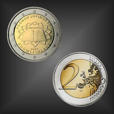 2 EURO Römische Verträge Finnland 2007