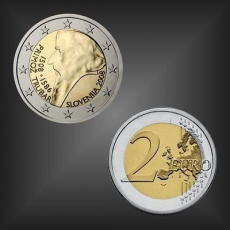 2 EURO Primoz Trubar Slowenien 2008