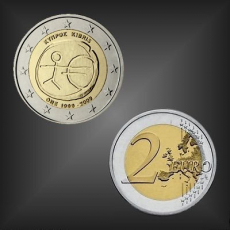 2 EURO 10 Jahre WWU Zypern 2009