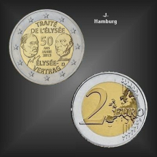 2 EURO Elysee - Vertrag -J- BRD 2013