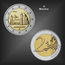 2 EURO Michaeliskirche -D- BRD 2014