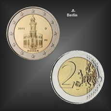 2 EURO Paulskirche Hessen -A- BRD 2015