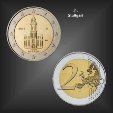 2 EURO Paulskirche Hessen -F- BRD 2015