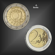 2 EURO Europaflagge -A- BRD 2015