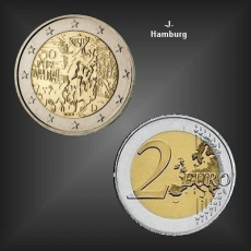 2 EURO 30 Jahre Mauerfall -J- BRD 2019