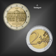 2 EURO Schloss Sanssouci -F- BRD 2020