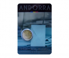 2 EURO Volljährigkeit mit 18 Andorra 2015