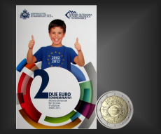 2 EURO 10 Jahre EURO Bargeld San Marino 2012