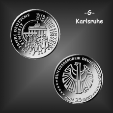 25 EURO Deutsche Einheit BRD 2015 -G-