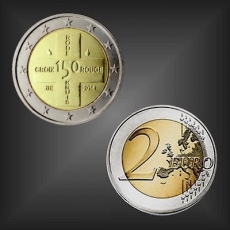 2 EURO 150 Jahre Rotes Kreuz Belgien 2014