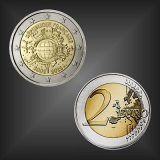 2 EURO 10 Jahre EURO Bargeld Frankreich 2012