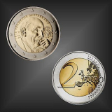 2 EURO Francois Mitterand Frankreich 2016