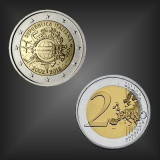 2 EURO 10 Jahre EURO Bargeld Italien 2012