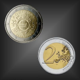 2 EURO 10 Jahre EURO Bargeld Portugal 2012