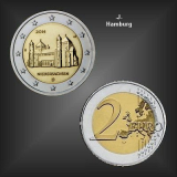 2 EURO Michaeliskirche -J- BRD 2014