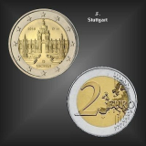 2 EURO Dresdner Zwinger -F- BRD 2016