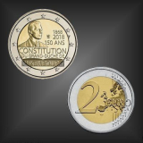 2 EURO 150 Jahre Verfassung Luxemburg 2018