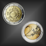 2 EURO 10 Jahre EURO Bargeld Belgien 2012